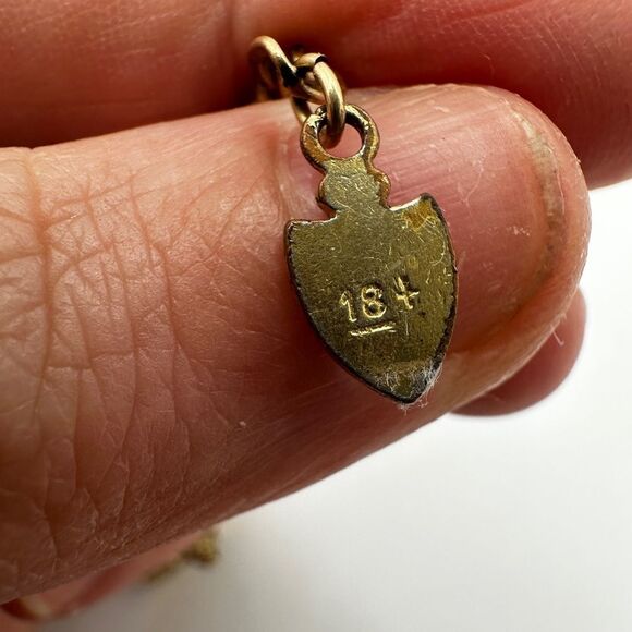 Vintage 1/20 12k GF yellow gold charm bracelet with three charms! - Picture 5 of 14